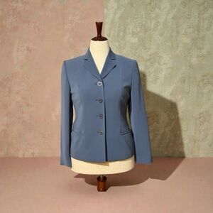 Vintage Jones New York Classic Blue Grey Women’s Grey Suit Size 6